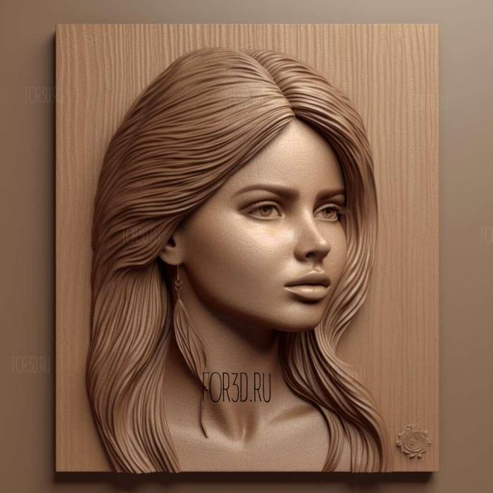 Selena Gomez 1 stl model for CNC